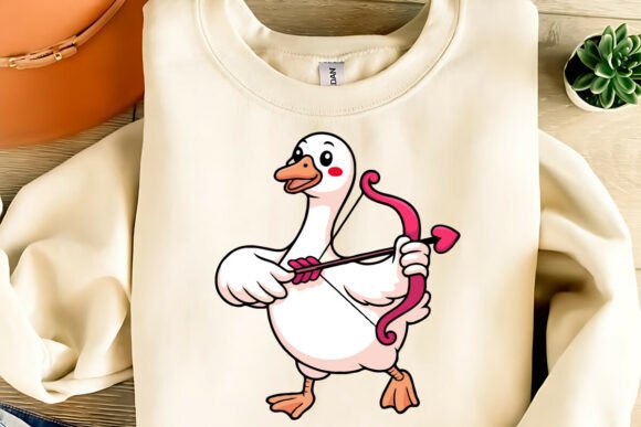 Download Cute Valentine Goose Clipart PNG,SVG,EPS - Premium Resources