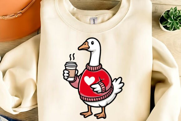 Download Cute Valentine Goose Clipart PNG,SVG,EPS - Premium Bundle