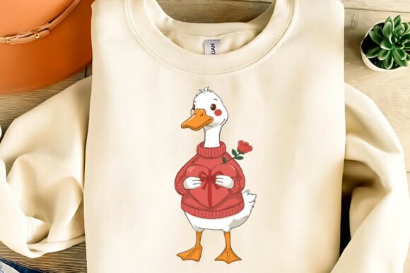 Download Cute Valentine Goose Clipart PNG,SVG,EPS - Premium Resources
